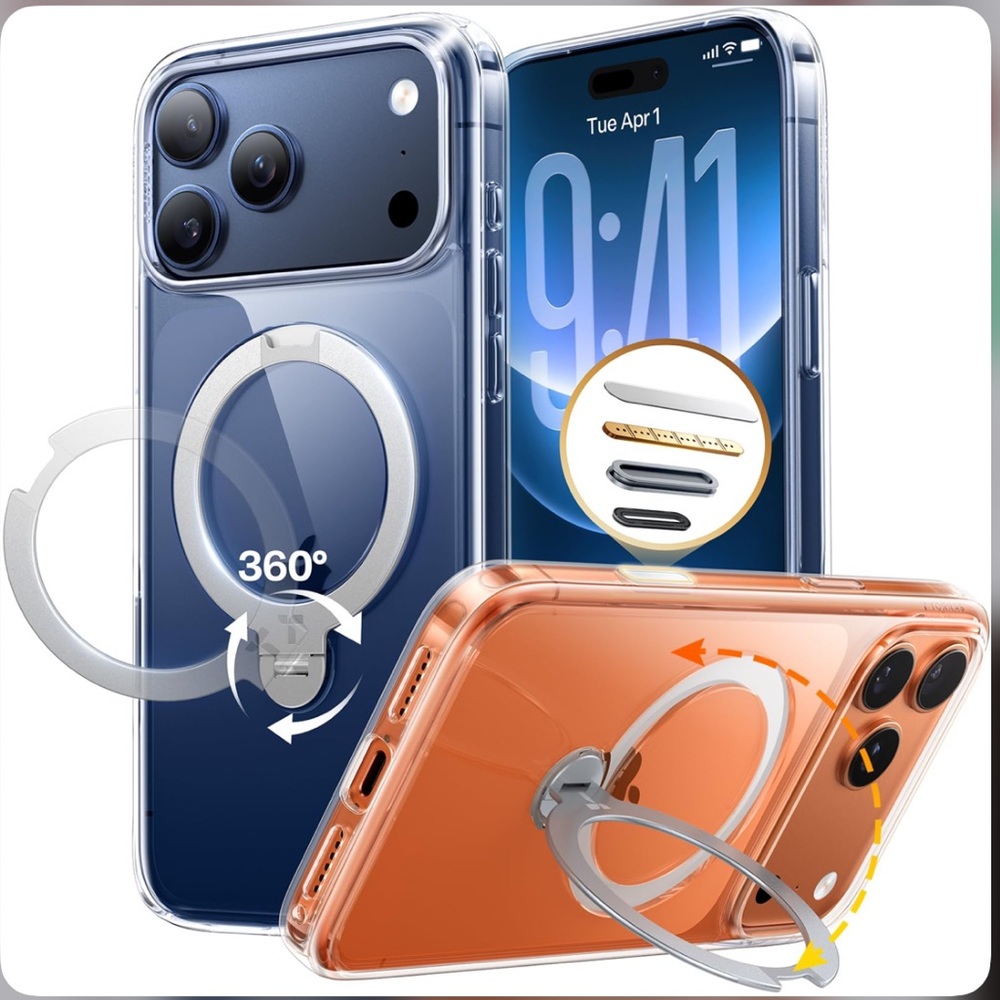 iPhone 17 PRO MAX Stand Case with MagSafe-CLEAR